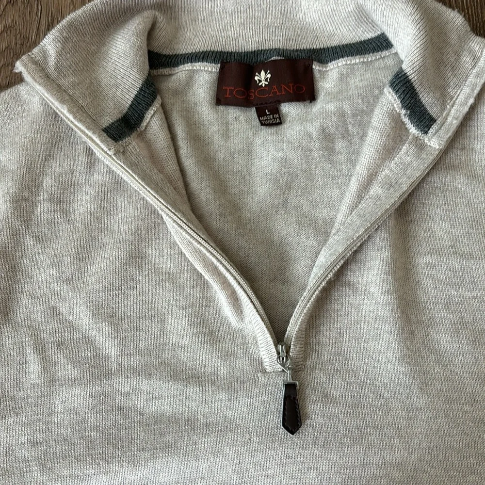 Toscano Men’s Sweater. Size L. - Picture 3 of 8